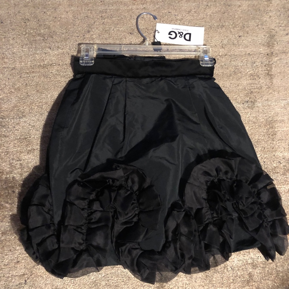 D&G Dolce Gabbana Black Skirt new 38 Size 2